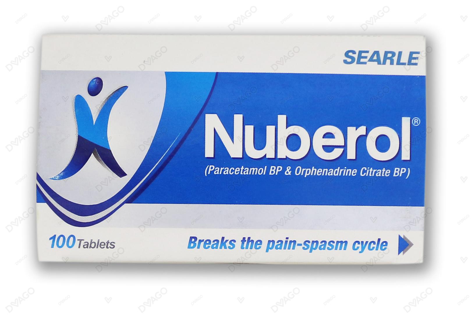 Nuberol Tablets 450mg/35mg (1 Box = 10 Strips) (1 Strip = 10 Tablets)