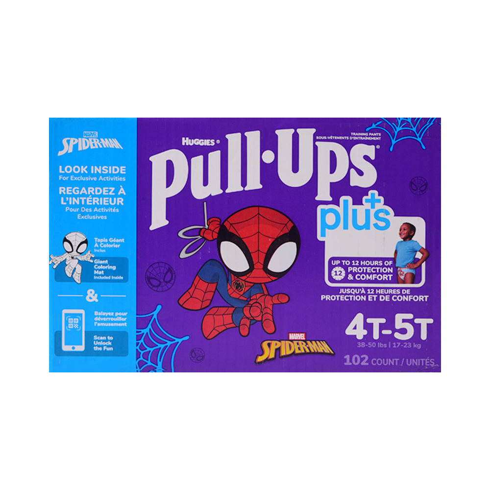 HUGGIES TRAINING PANTS PULL UPS PLUS BOYS 17 23 KG 102 PC Default Title - MamasJan Grocery Nonfood