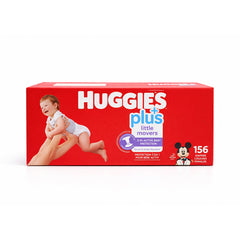 HUGGIES DIAPERS LITTLE MOVERS PLUS 2IN1 ACTIVE 12KG 156PC Default Title - MamasJan Grocery Non Foods