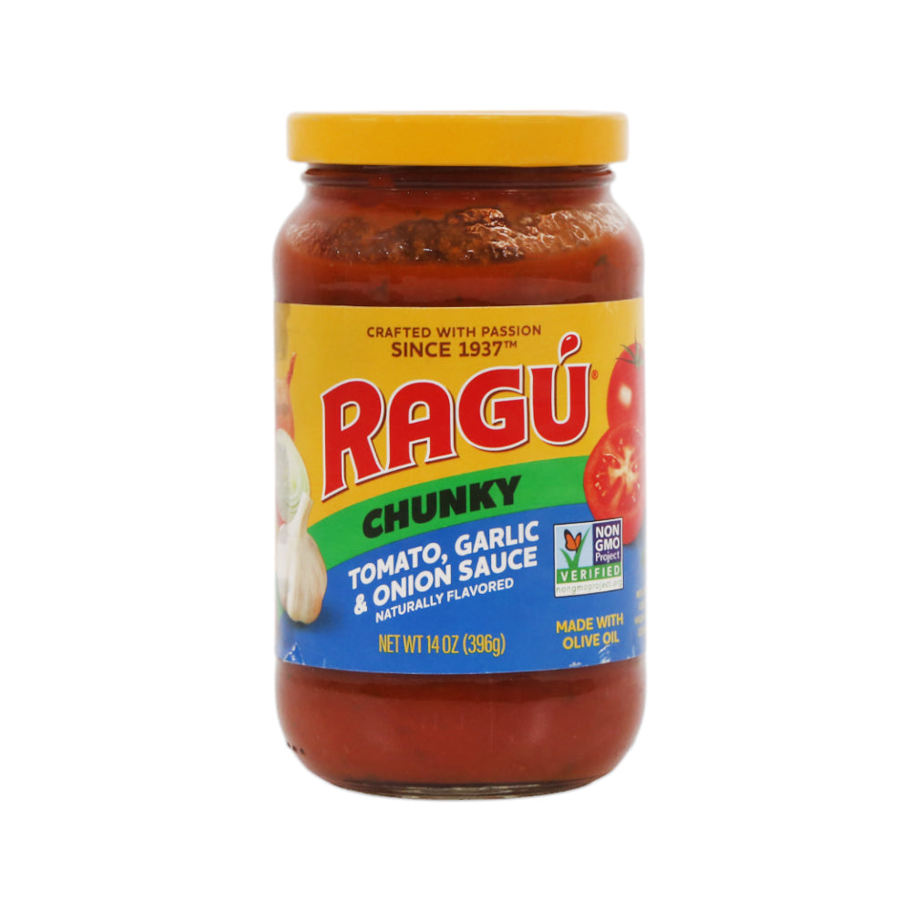 RAGU SAUCE CHUNKY TOMATO GARLIC AND ONION 396 GM Default Title - MamasJan GroceryFoods