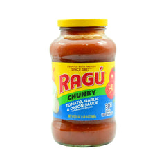RAGU SAUCE CHUNKY TOMATO GARLIC & ONION 680 GM Default Title - MamasJan Grocery Food