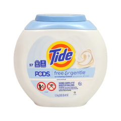 TIDE WASHING PODS FREE & GENTLE 57PC 1.2 KG Default Title - MamasJan Grocery Nonfood