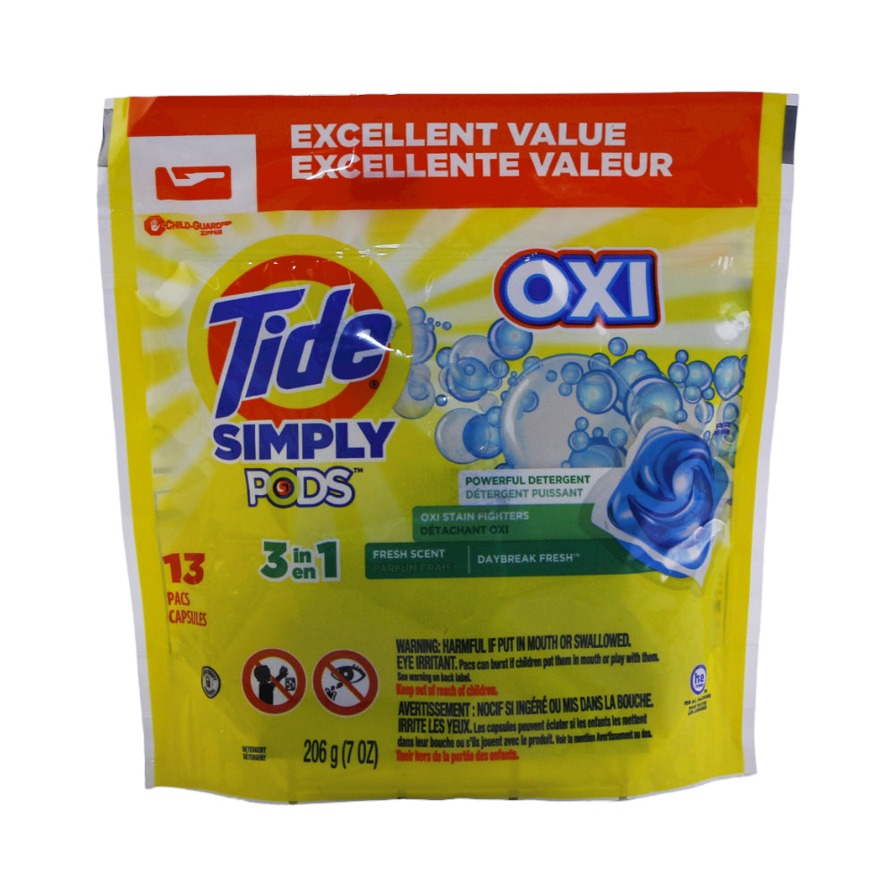 TIDE LIQUID WASHING PODS OXI FRESH SCENT 3IN1 222 GM Default Title - MamasJan Grocery Nonfood