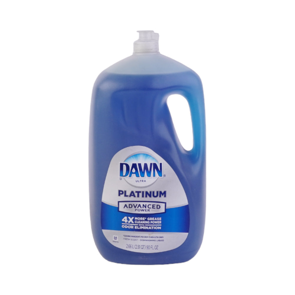 DAWN DISHWASHING LIQUID PLATINUM ADVANCED 4X POWER 2.66 LTR Default Title - MamasJan Grocery Nonfood