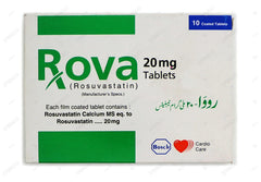 Rova Tablets 20mg (1 Box = 1 Strip)(1 Strip = 10 Tablets)