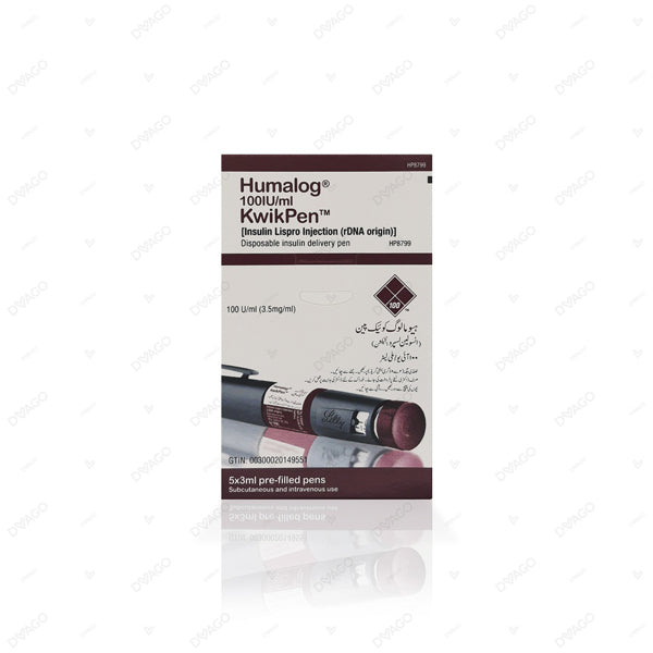 Humalog Kwik Pen Prefilled Pen 3.5mg/ml (1 Box = 5 Prefilled Pen)