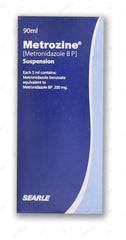 Metrozine 90ml Suspension 200mg/5ml