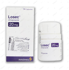 Losec Capsules 20mg (1 Bottle = 14 Capsules)