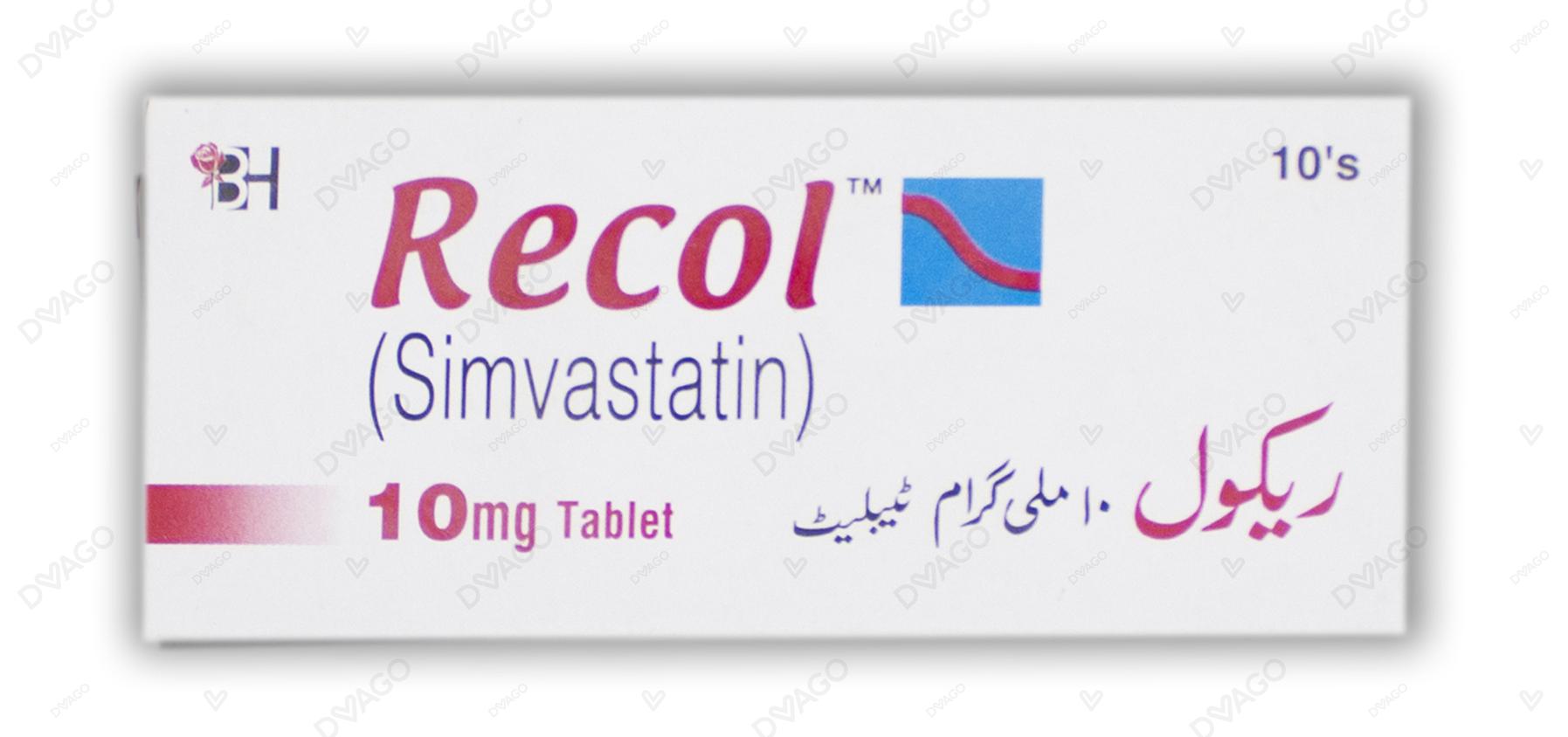 Recol Tablets 10mg (1 Box = 1 Strip)(1 Strip = 10 Tablets)