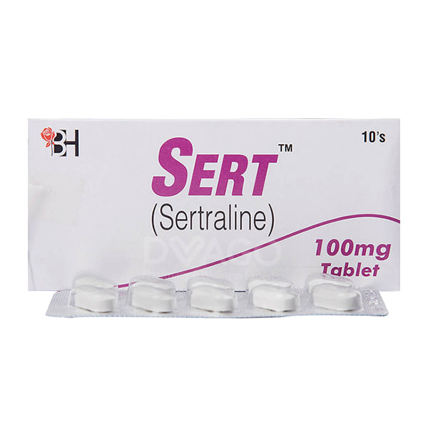 Sert Tablets 100mg (1 Box = 1 Strip)(1 Strip = 10 Tablets)