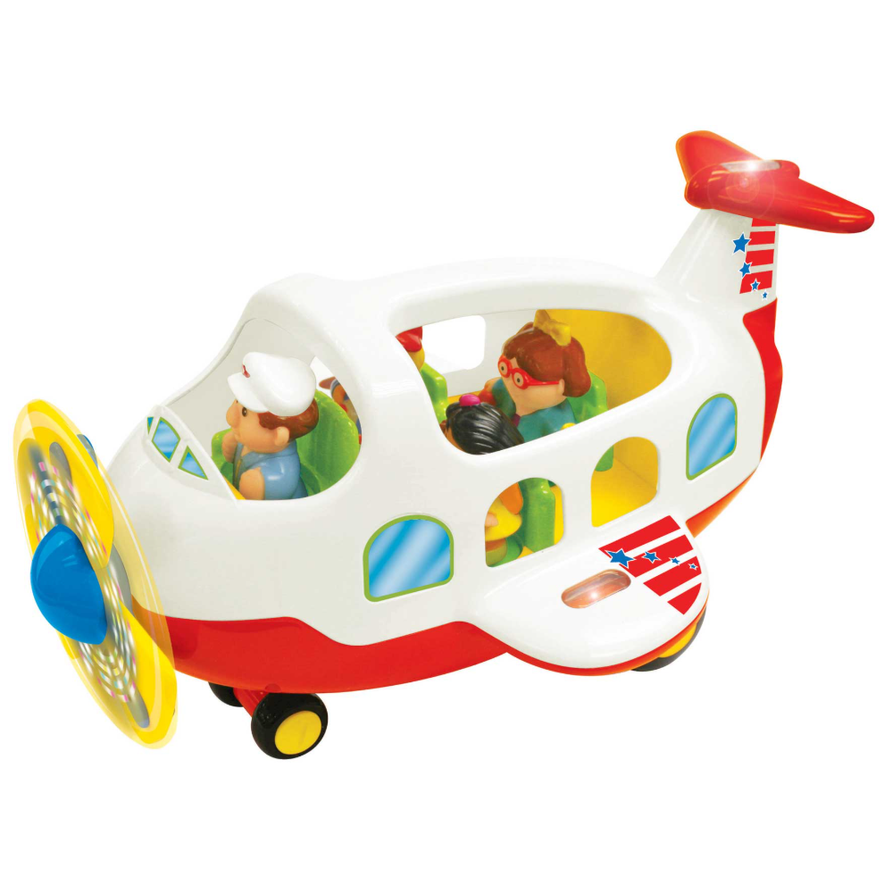 039289 KIDDIELAND ACTIVITY PLANE LIGHT & SOUND (+12M) D Default Title - MamasJan Toys