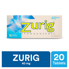 Zurig Tablets 40mg (1 Strip = 10 Tablets)