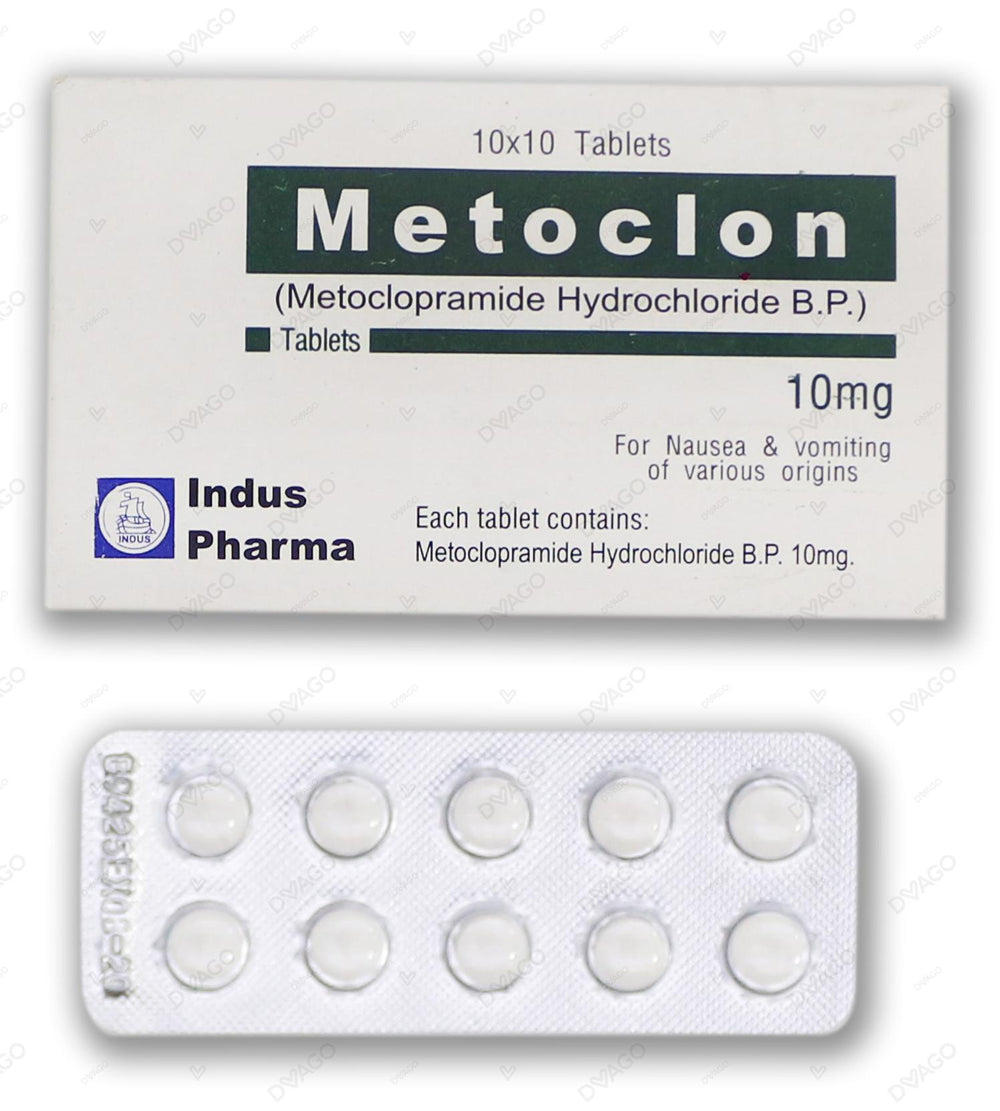 Metoclon Tablets 10mg (1 Strip = 10 Tablets)