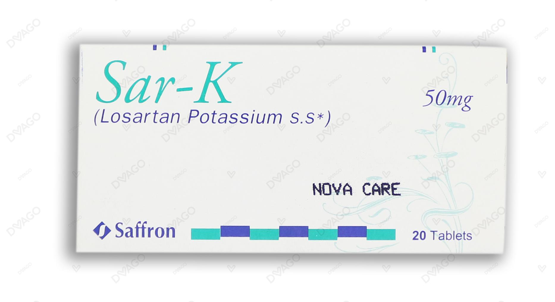 Sar-K Tablets 50mg (1 Strip = 10 Tablets)