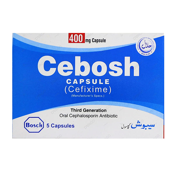 Cebosh Capsules 400mg (1 Box = 1 Strip)(1 Strip = 5 Capsules)