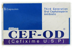 Cef-OD Capsules 400mg (1 Box = 1 Strip)(1 Strip = 5 Capsules)
