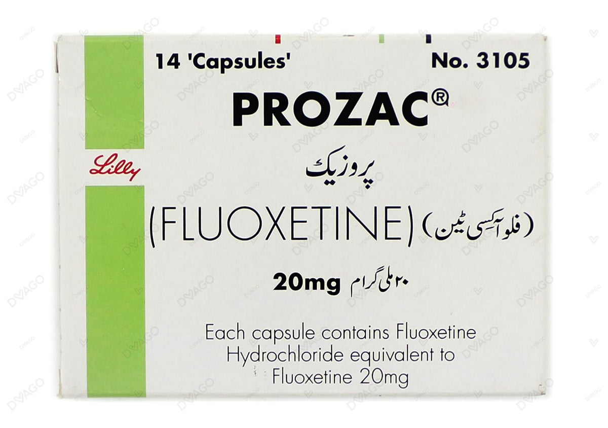 Prozac Capsules 20mg (1 Box = 1 Strip)(1 Strip = 14 Capsules)