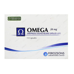 Omega Capsules 20mg (1 Strip = 10 Capsules)