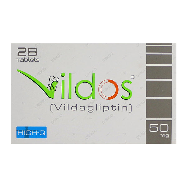 Vildos Tablets 50mg (1 Box = 2 Strips) (1 Strip = 14 Tablets)