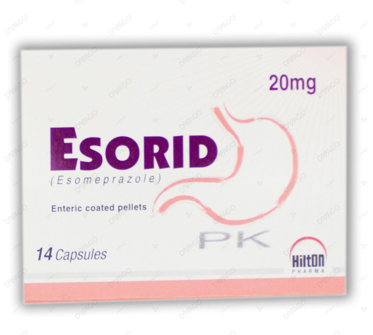 Esorid Capsules 20mg (1 Strip = 7 Capsules)