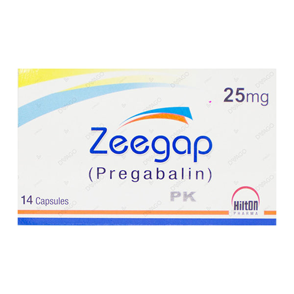 Zeegap Capsules 25mg (1 Box = 1 Strip)(1 Strip = 14 Capsules)