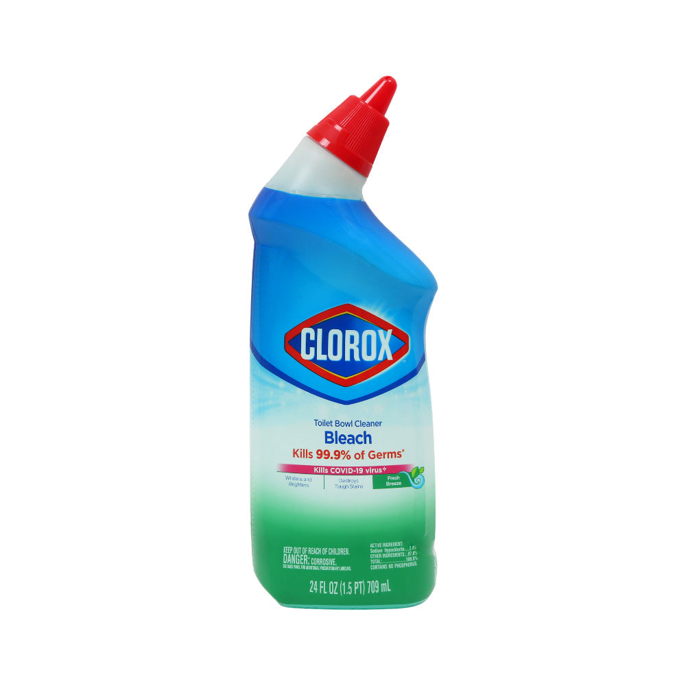 CLOROX TOILET BOWL CLEANER WITH BLEACH FRESH BREEZE 709 ML Default Title - MamasJan Grocery Nonfood