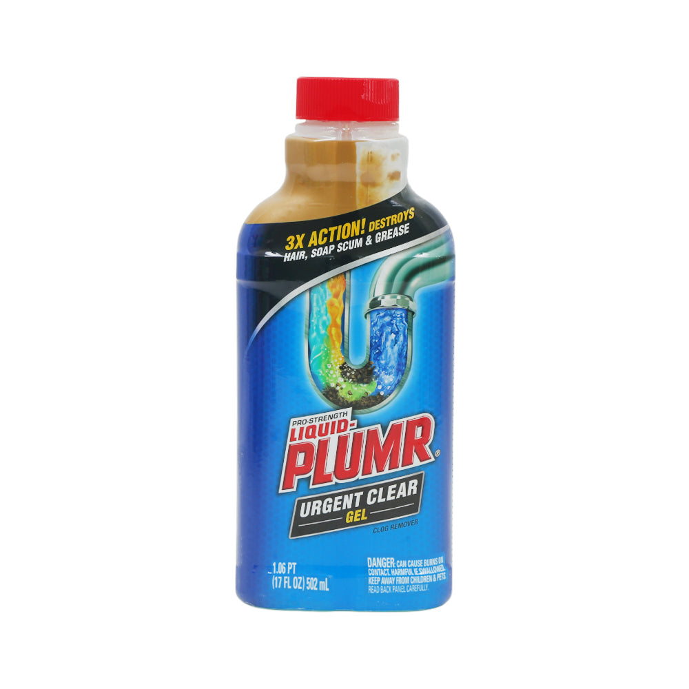 PLUMR CLOG REMOVER LIQUID URGENT CLEAR GEL 502 ML Default Title - MamasJan Grocery Nonfood