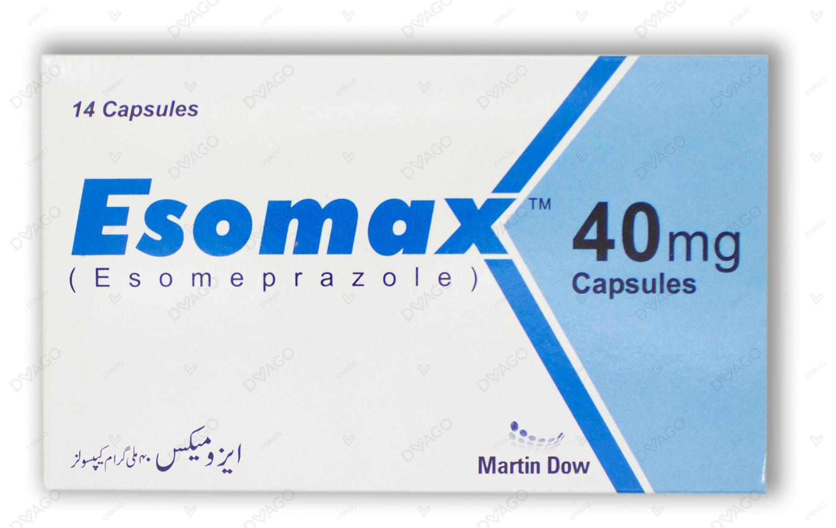 Esomax Capsules 40mg (1 Strip = 7 Capsules)