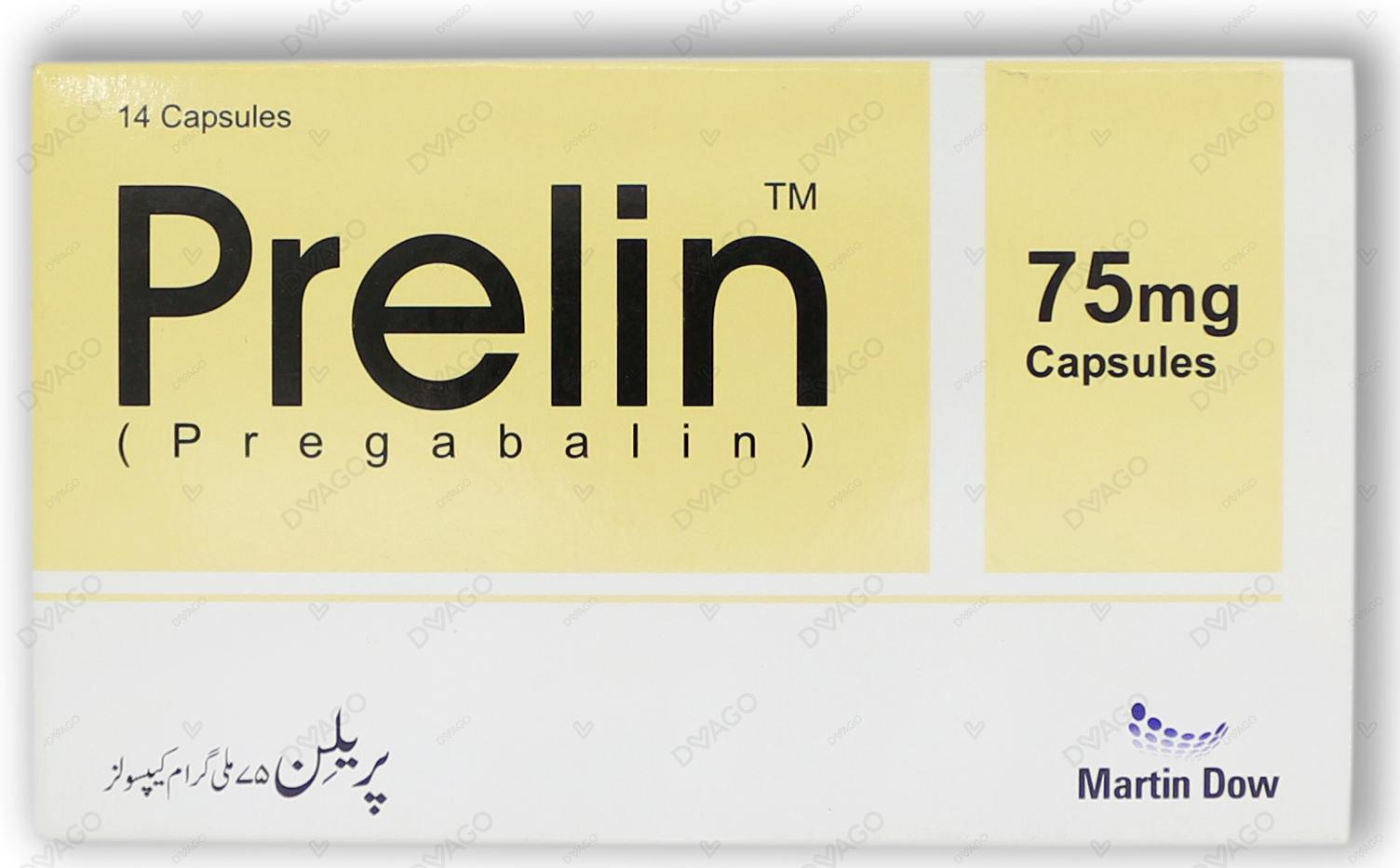 Prelin Capsules 75mg (1 Strip = 7 Capsules)