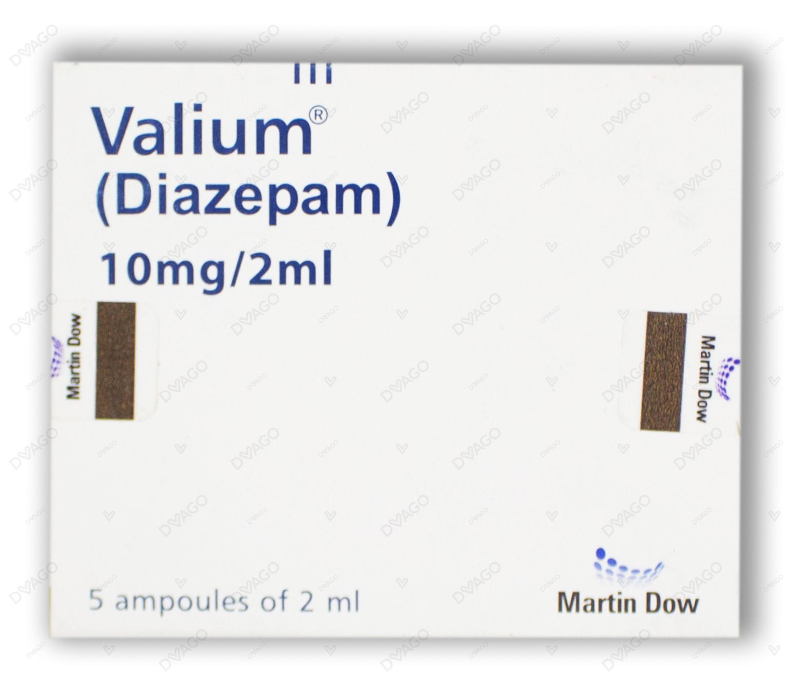 Valium Injection 10mg/2ml (1 Box = 5 Injection)