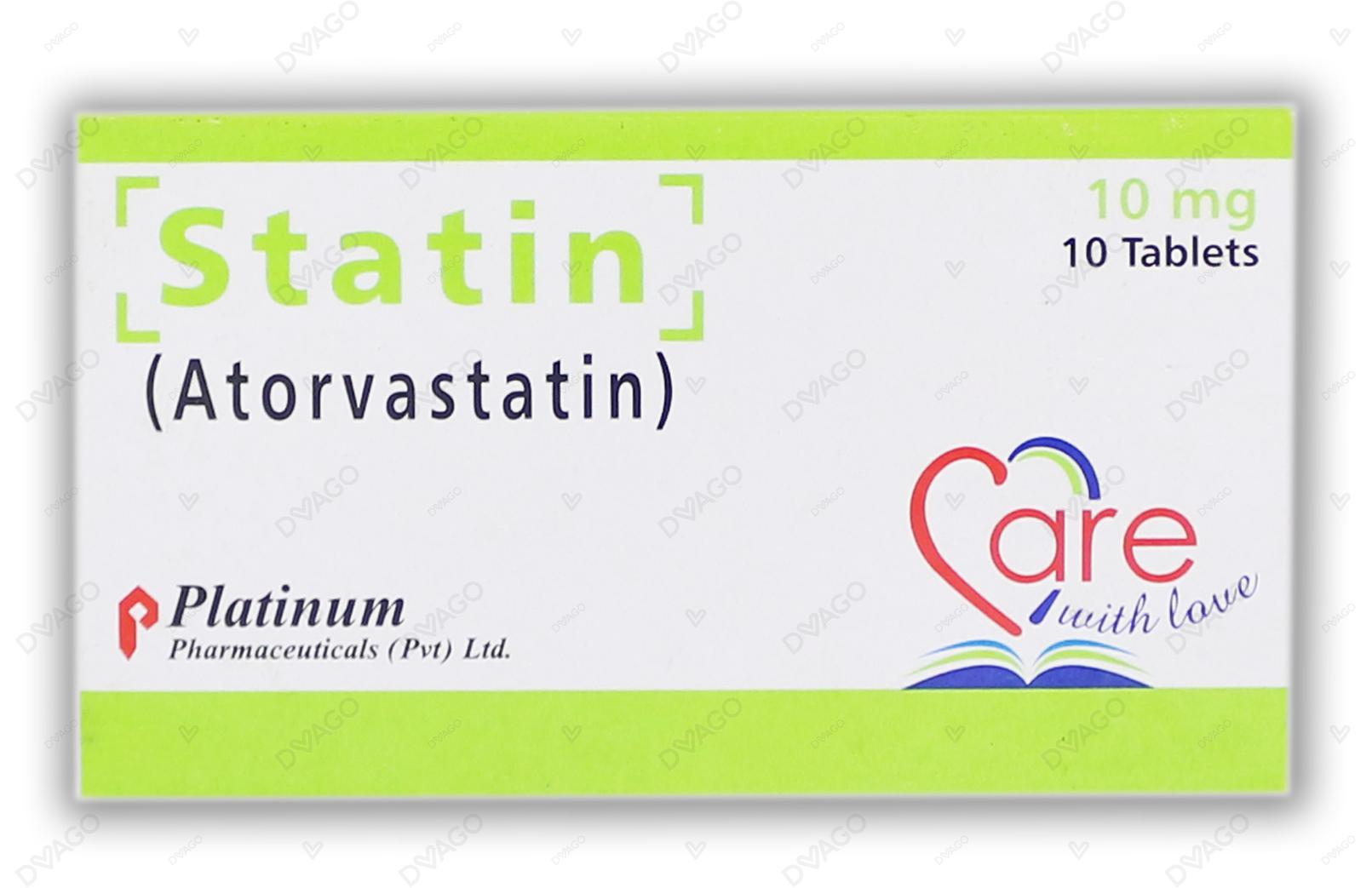 Statin Tablets 10mg (1 Box = 1 Strip)(1 Strip = 10 Tablets)