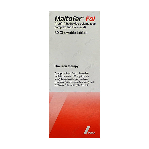 Maltofer Fol Tablets 100mg/0.35mg  (1 Strip = 10 Tablets)