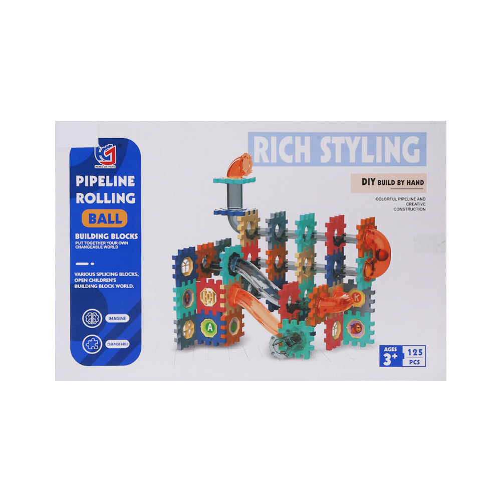 E022 PIPELINE ROLLING BLOCKS SET A.I Default Title - MamasJan Toys