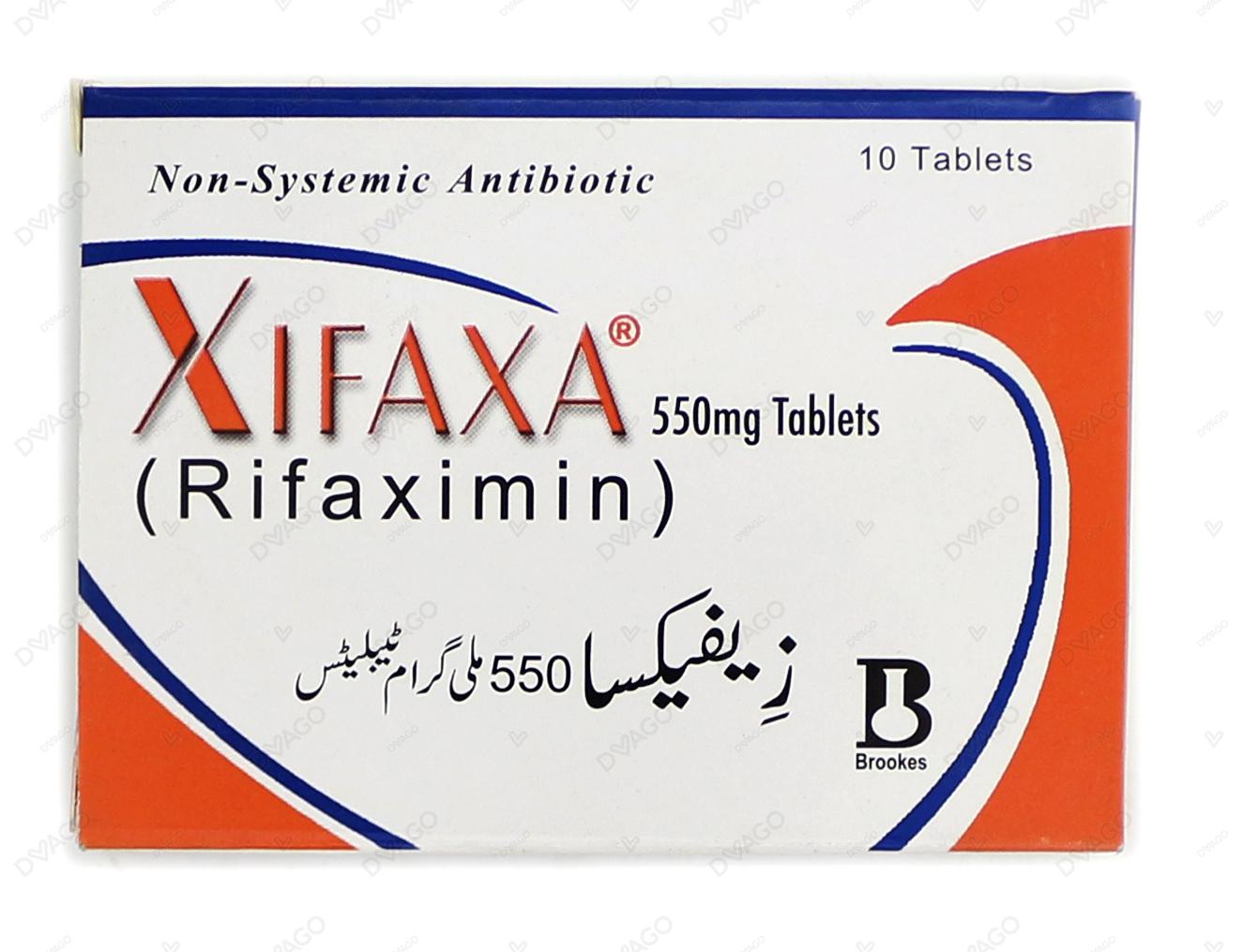 Xifaxa Tablets 550mg (1 Box = 1 Strip)(1 Strip = 10 Tablets)