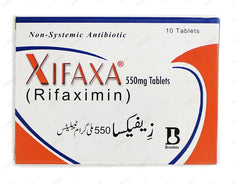 Xifaxa Tablets 550mg (1 Box = 1 Strip)(1 Strip = 10 Tablets)