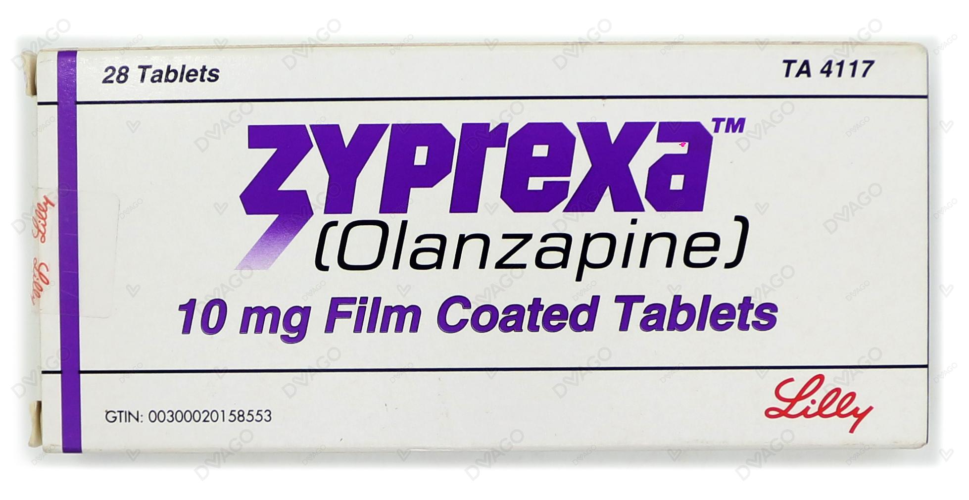 Zyprexa Tablets 10mg (1 Strip = 14 Tablets)