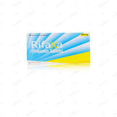 Rifaxa Tablets 200mg (1 Box = 1 Strip)(1 Strip = 10 Tablets)