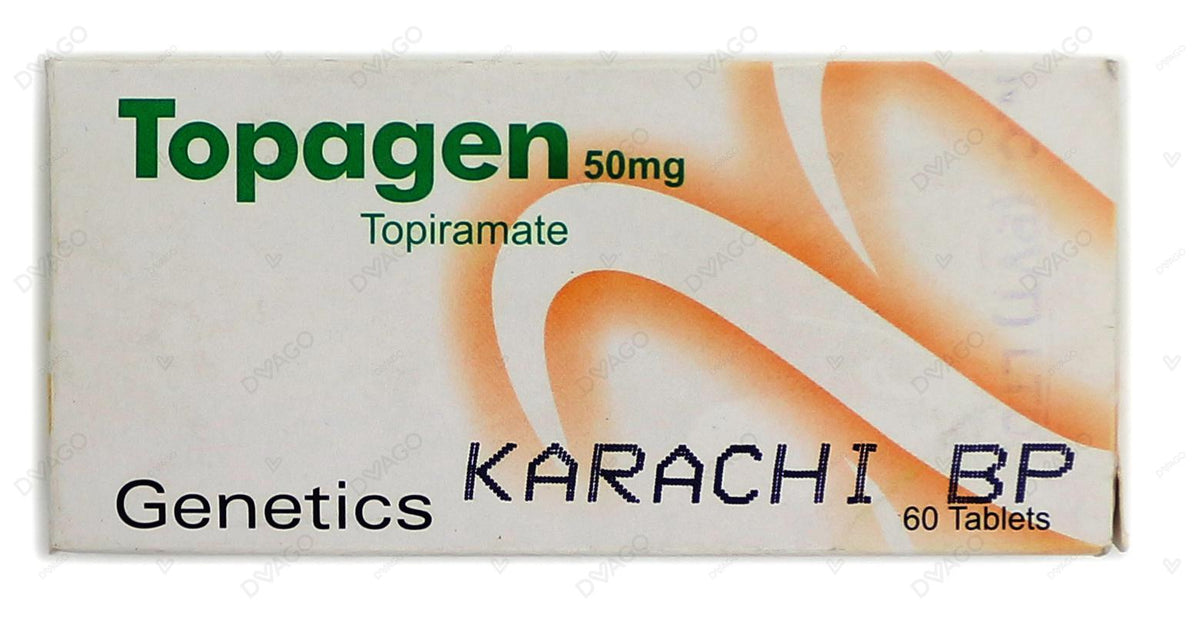 Topagen Tablets 50mg (1 Box = 6 Strips) (1 Strip = 10 Tablets)