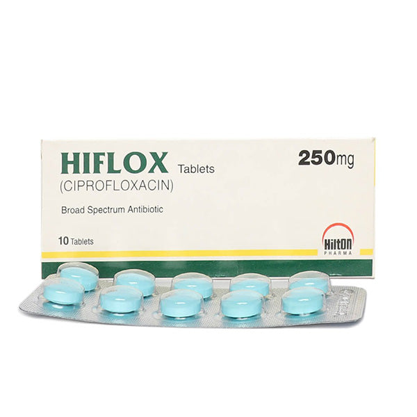 Hiflox Tablets 250mg (1 Box = 1 Strip)(1 Strip = 10 Tablets)