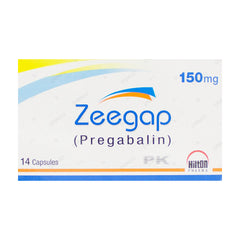 Zeegap Capsules 150mg (1 Box = 1 Strip)(1 Strip = 14 Capsules)