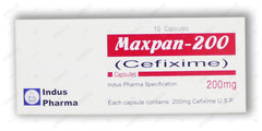 Maxpan Capsules 200mg (1 Box = 1 Strip)(1 Strip = 10 Capsules)