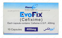 Evofix Capsules 400mg (1 Box = 1 Strip)(1 Strip = 10 Capsules)