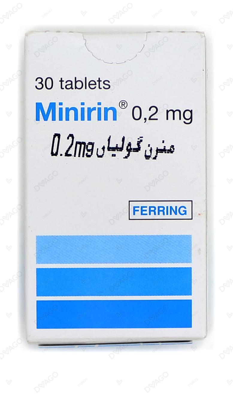 Minirin Tablets 0.2mg (1 Bottle = 30 Tablets)