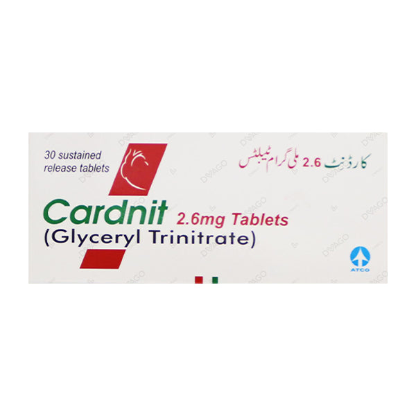 Cardnit Tablets 2.6mg (1 Box = 3 Strips) (1 Strip = 10 Tablets)