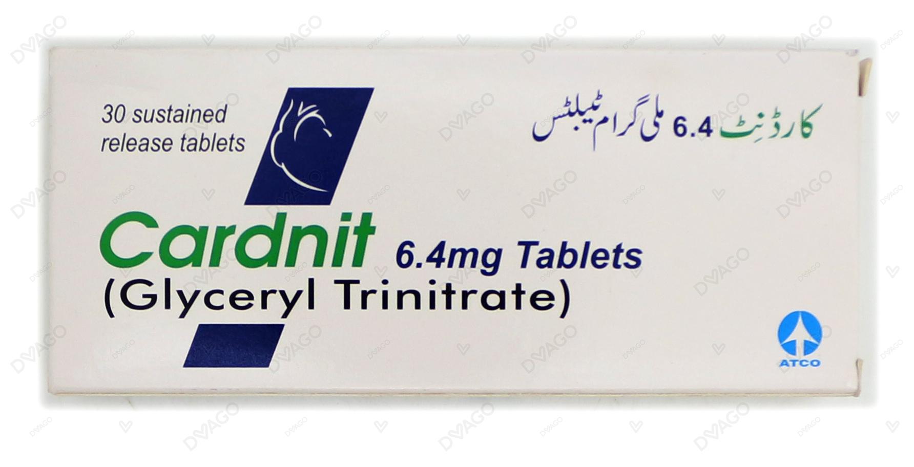 Cardnit Tablets 6.4mg (1 Strip = 10 Tablets)
