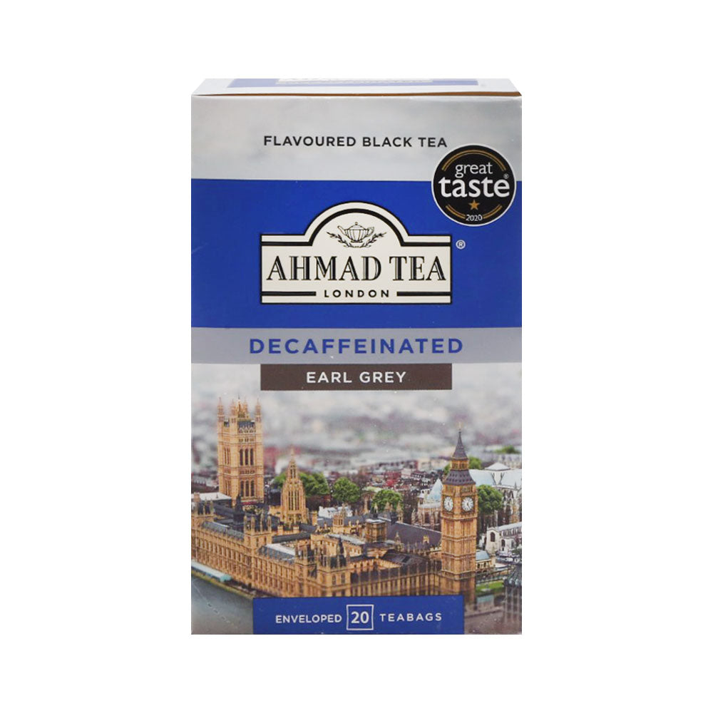 AHMAD TEA DECAFFEINATED EARL GREY 20 TEA BAGS Default Title - MamasJan Grocery