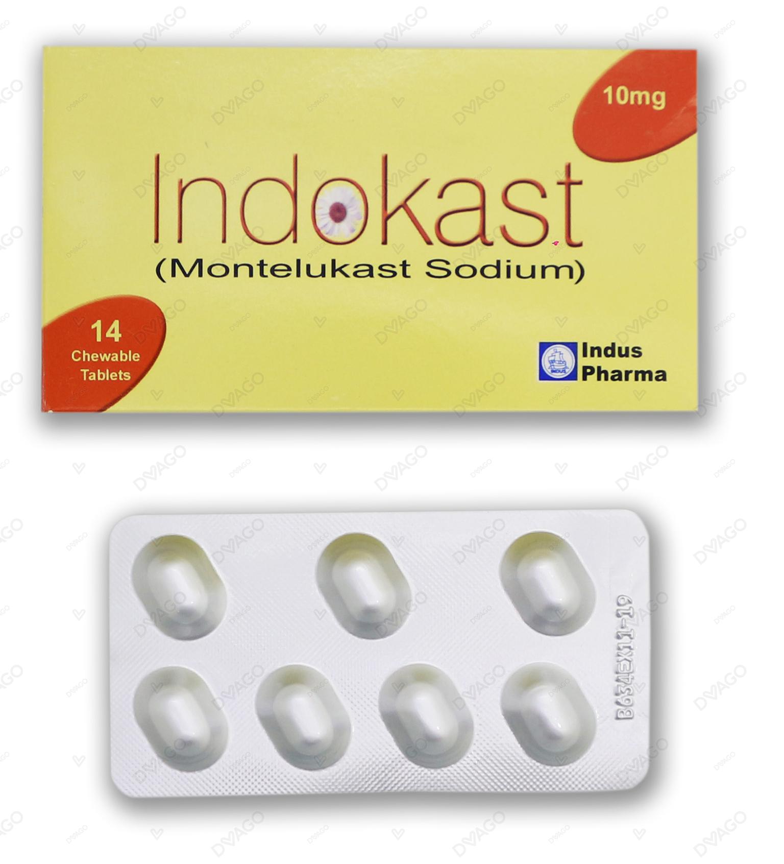 Indokast Tablets 10mg (1 Box = 2 Strips) (1 Strip = 7 Tablets)