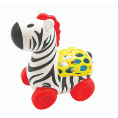 056812 KIDDILAND POP N GO ZEBRA (+12M) D Default Title - MamasJan Toys