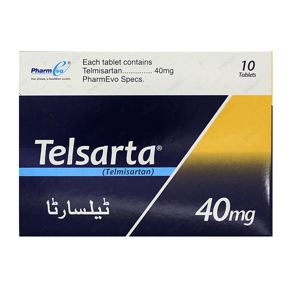 Telsarta Tablets 40mg (1 Box = 1 Strip)(1 Strip = 10 Tablets)