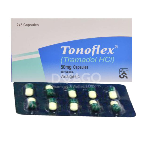 Tonoflex Capsules 50mg (1 Box = 1 Strip)(1 Strip = 10 Capsules)